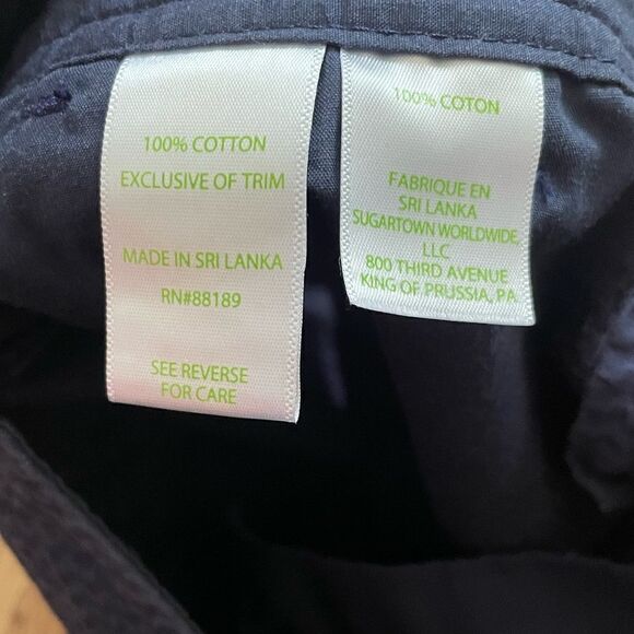 Lilly Pulitzer The Callahan navy blue textured shorts sz 4 - Picture 5 of 12